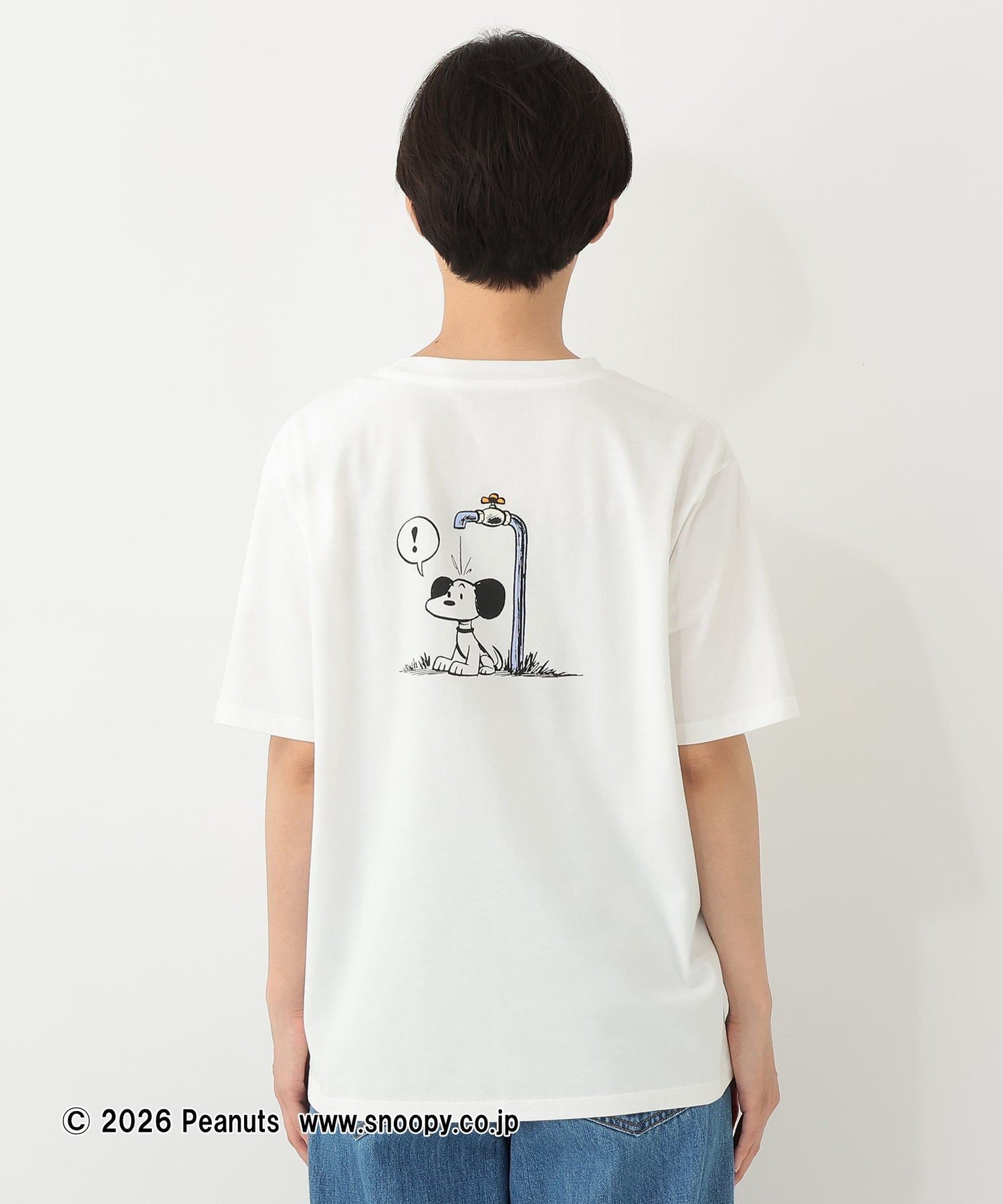 プリントTシャツ/OW!/PEANUTS アフタヌーンティー・リビング トップス カットソー・Tシャツ ホワイト