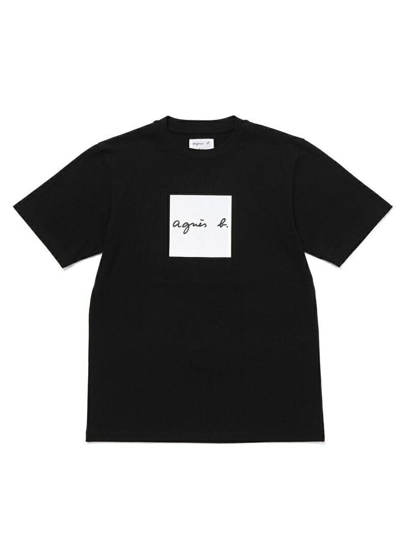 ADAM ET ROPE' 【agnes b. pour ADAM ET ROPE'】T-SHIRTS SERIGRAPHIE アダムエロペ トップス その他のトップス ブラック ホワイト【送料無料】のサムネイル