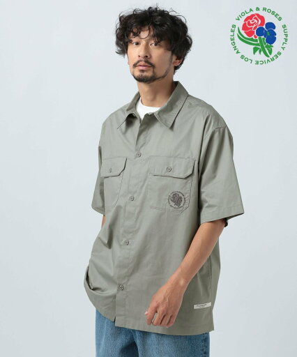 【SALE/20%OFF】BAYFLOW 【VIOLA&ROSES】別注半袖シャツ ベイフロー トップス シャツ・ブラウス グレー ブラック【送料無料】 【SALE/20%OFF】BAYFLOW 【VIOLA&ROSES】別注半袖シャツ ベイフロー トップス シャツ・ブラウス グレー ブラック【送料無料】