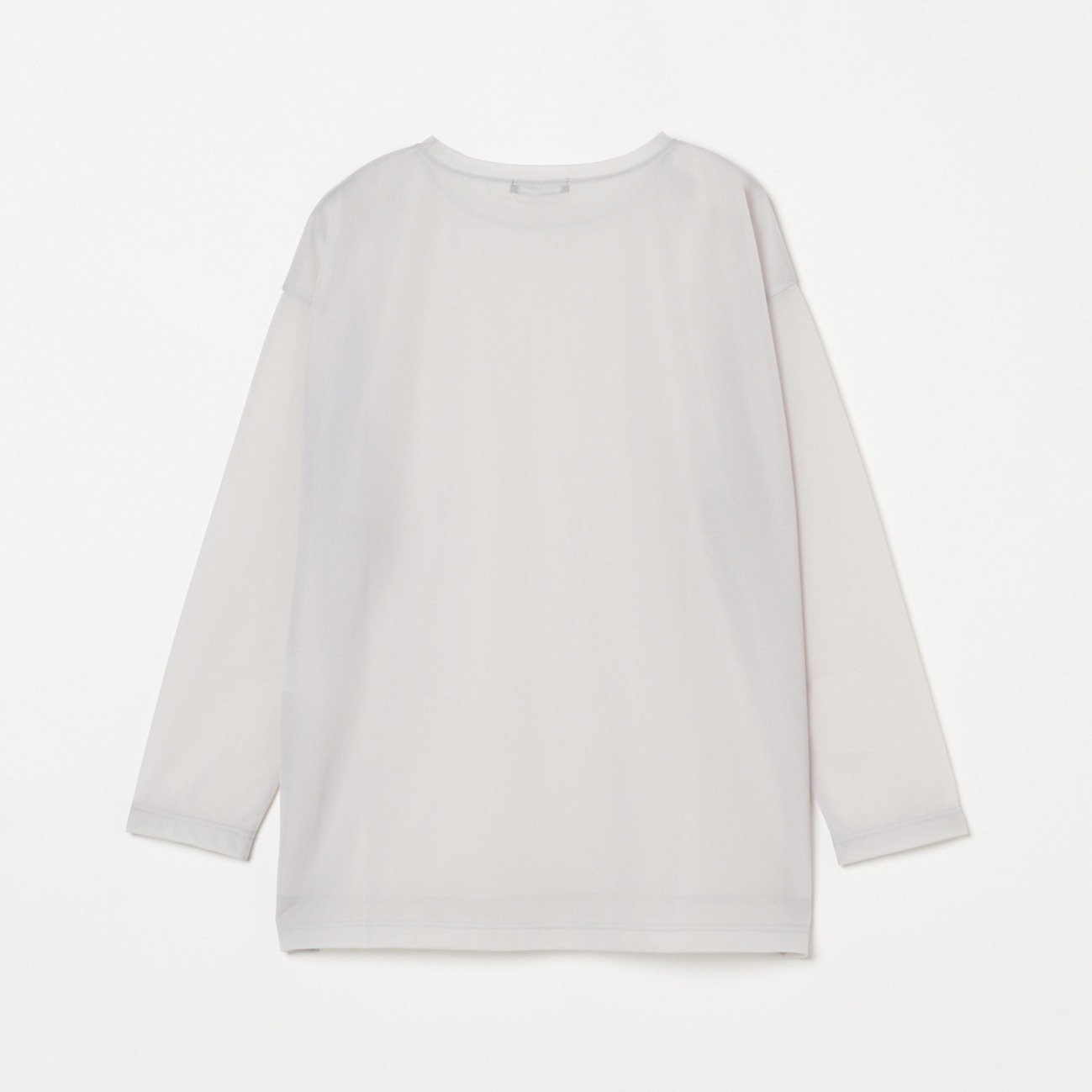 HELIOPOLE SHEER LONG SLEEVE TEE エリオポール トップス カットソー・Tシャツ ブラック