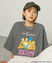 BAYFLOW 【The Simpsons/BAYFLOW】ハーフスリーブスウェット ベイフロー トップス スウェット・トレーナー グレー ホワイト【送料無料】