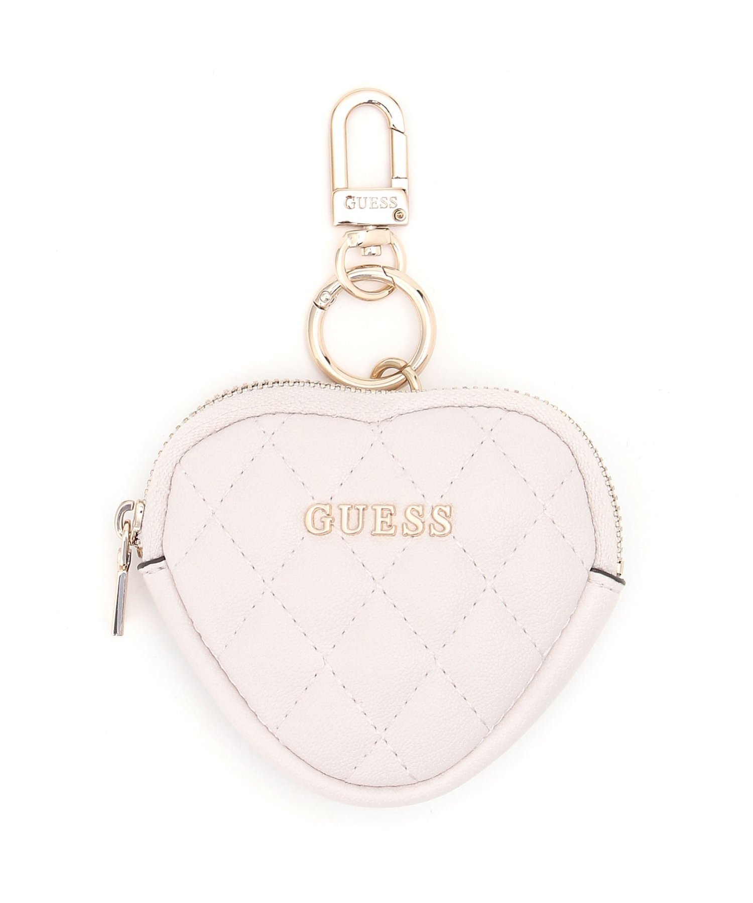 【SALE／20%OFF】GUESS GUESS ミニポーチ (W)HEART Pouch Keychain ゲス ファッション雑貨 チャーム・キーチェーン ブラック グリーン ホワイト イエロー【送料無料】