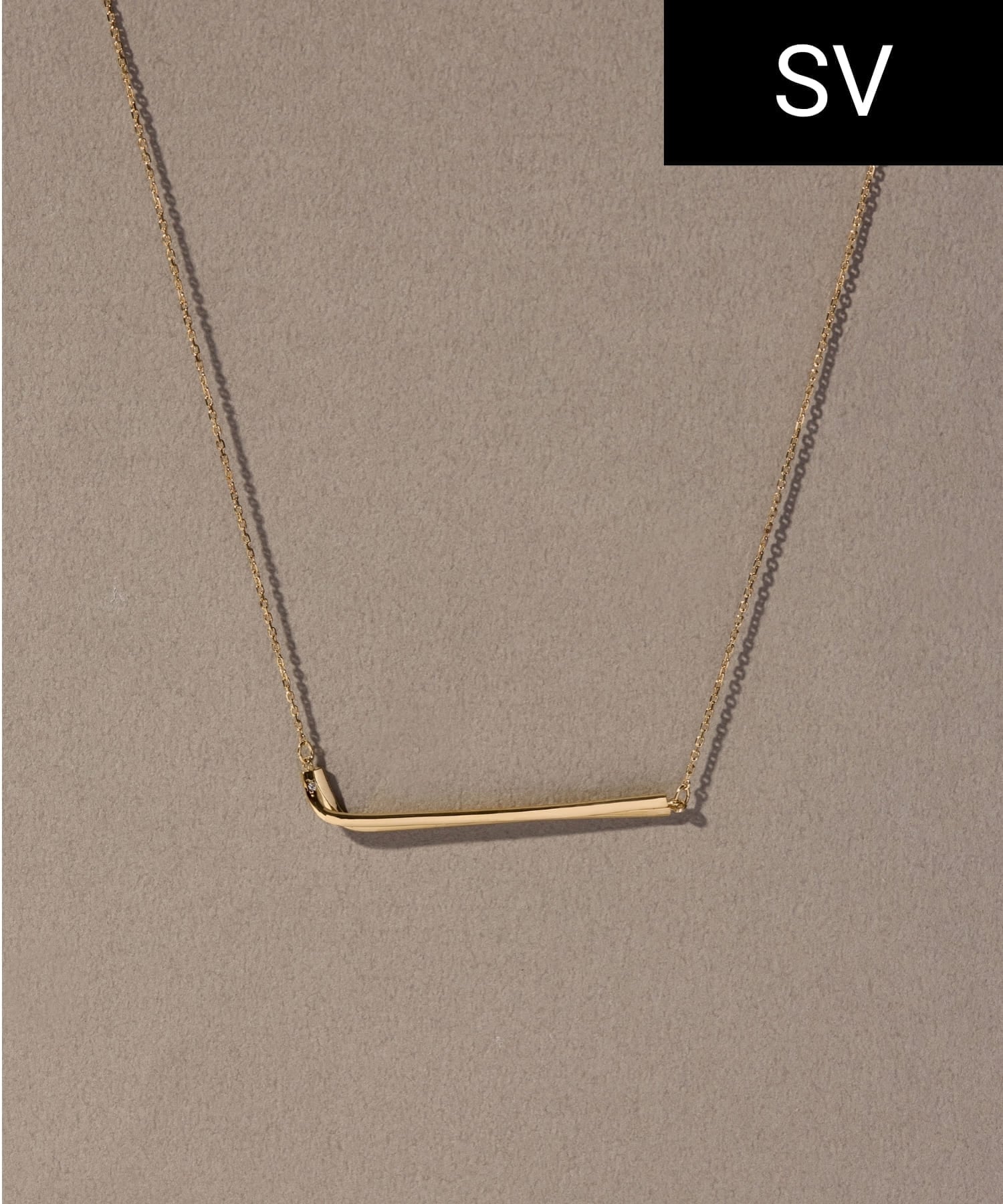 JUPITER 【SV925】ダブルバーダイヤモンドネックレス/ペア ゴールド ジュエルアディクト アクセサリー・腕時計 ネックレス ゴールド【送料無料】