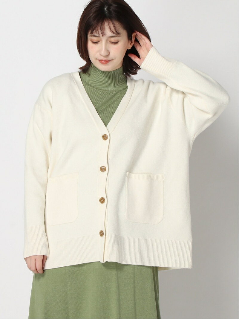 【SALE／38%OFF】apart by lowrys (W)12GPoNyVネックCD アパートバイローリーズ トップス カーディガン ホワイト ブラック ピンク ブルー【送料無料】のサムネイル