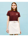 【SALE/50%OFF】23区GOLF 【WOMEN】サッカージャージ 半そでシャツ ニジュウサンクゴルフ トップス ポロシャツ レッド ネイビー【送料無料】
