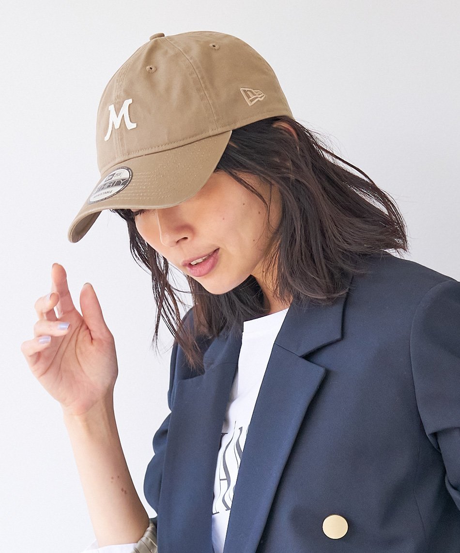 MICA&DEAL  "M"ロゴコラボレーションCAP マイカアンドディール 帽子 キャップ ベージュ ネイビー ホワイト