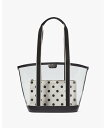 【SALE／65%OFF】kate spade new york クレア シースルー レイニング ドット プリント トート ケイトスペードニューヨーク バッグ トートバッグ ブラック【送料無料】