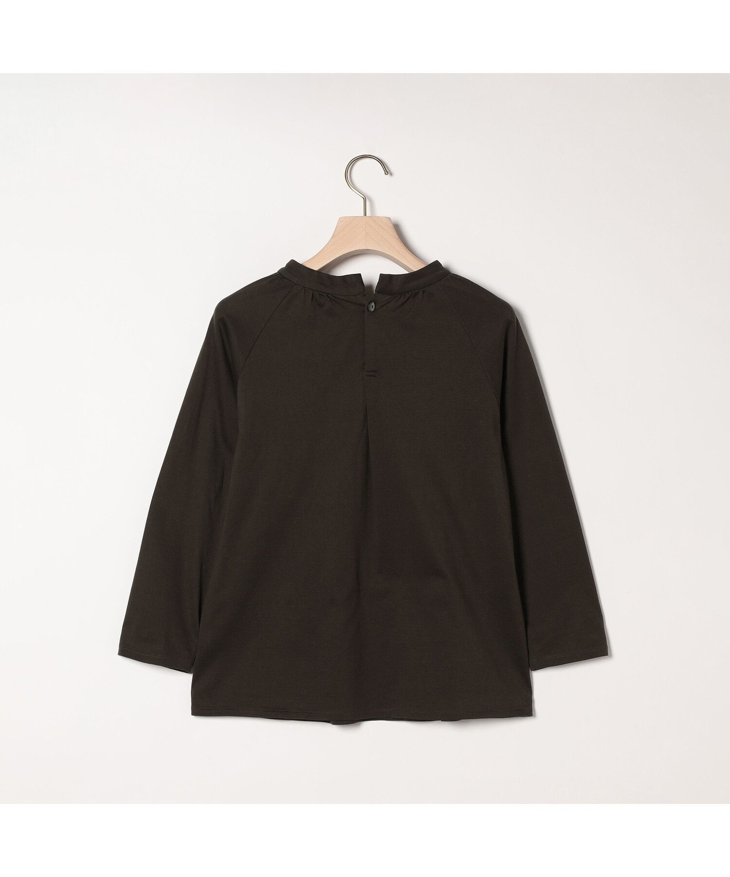 SCAPA シルケットテンジク長袖カットソー スキャパ トップス カットソー・Tシャツ ブラウン ネイビー