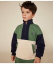 【SALE/20%OFF】PETIT BATEAU スウェットカラーブロック長袖プルオーバー プチバトー トップス スウェット・トレーナー【送料無料】