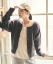 【SALE/50%OFF】FREAK'S STORE ミニハート ダブルジャガード ショートカーディガン 24AW フリークスストア トップス ニット グレー ...