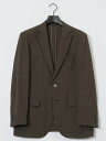 【SALE/10%OFF】m.f.editorial ドットエア サッカーチェック レギュラーフィット 2ボタンジャケット(セットアップ可能) タカキュー スー...