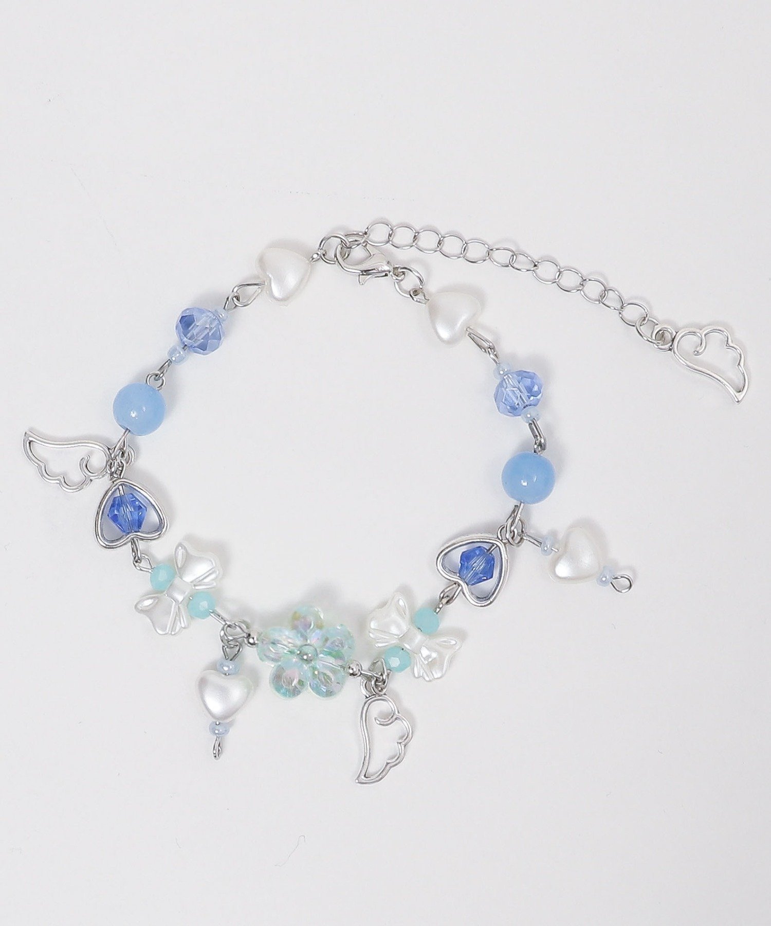 【SALE/40%OFF】WEGO LADY'S Lミックスモチーフビーズブレス ウィゴー アクセサリー・腕時計 ブレスレット・バングル ブルー ピンク パープ...