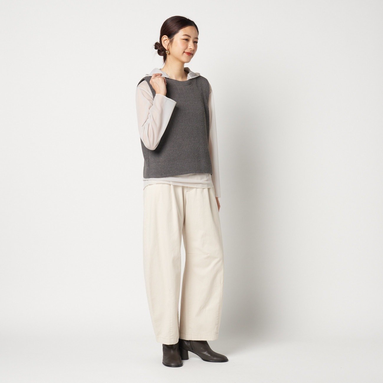 HELIOPOLE SHEER HOODIE PULLOVER エリオポール トップス カットソー・Tシャツ ブラック