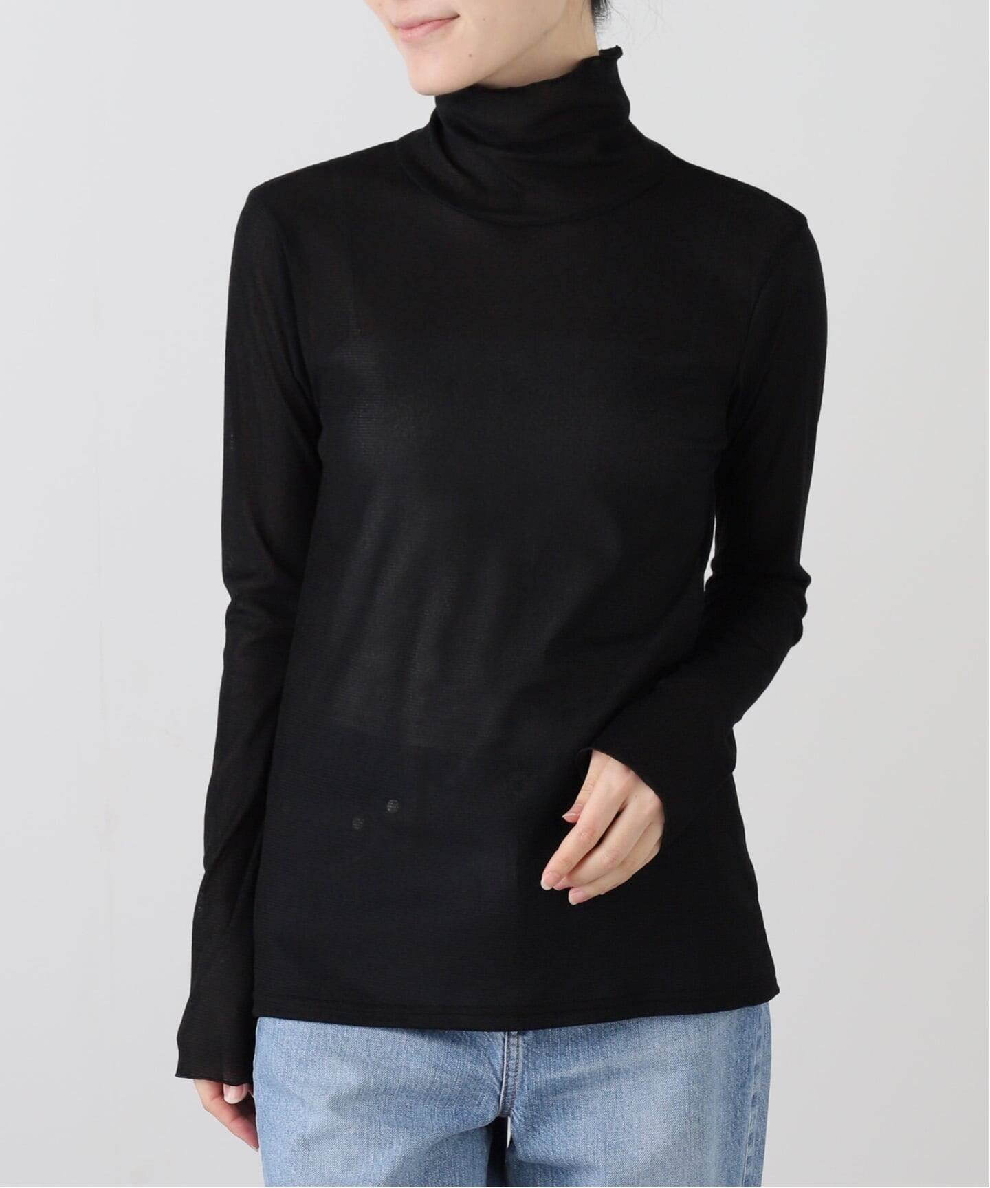 La Totalite 【洗える】フロックチュールスタンドプルオーバー ラ トータリテ トップス カットソー・Tシャツ ブルー ブラック ブラウン【送料無料】のサムネイル