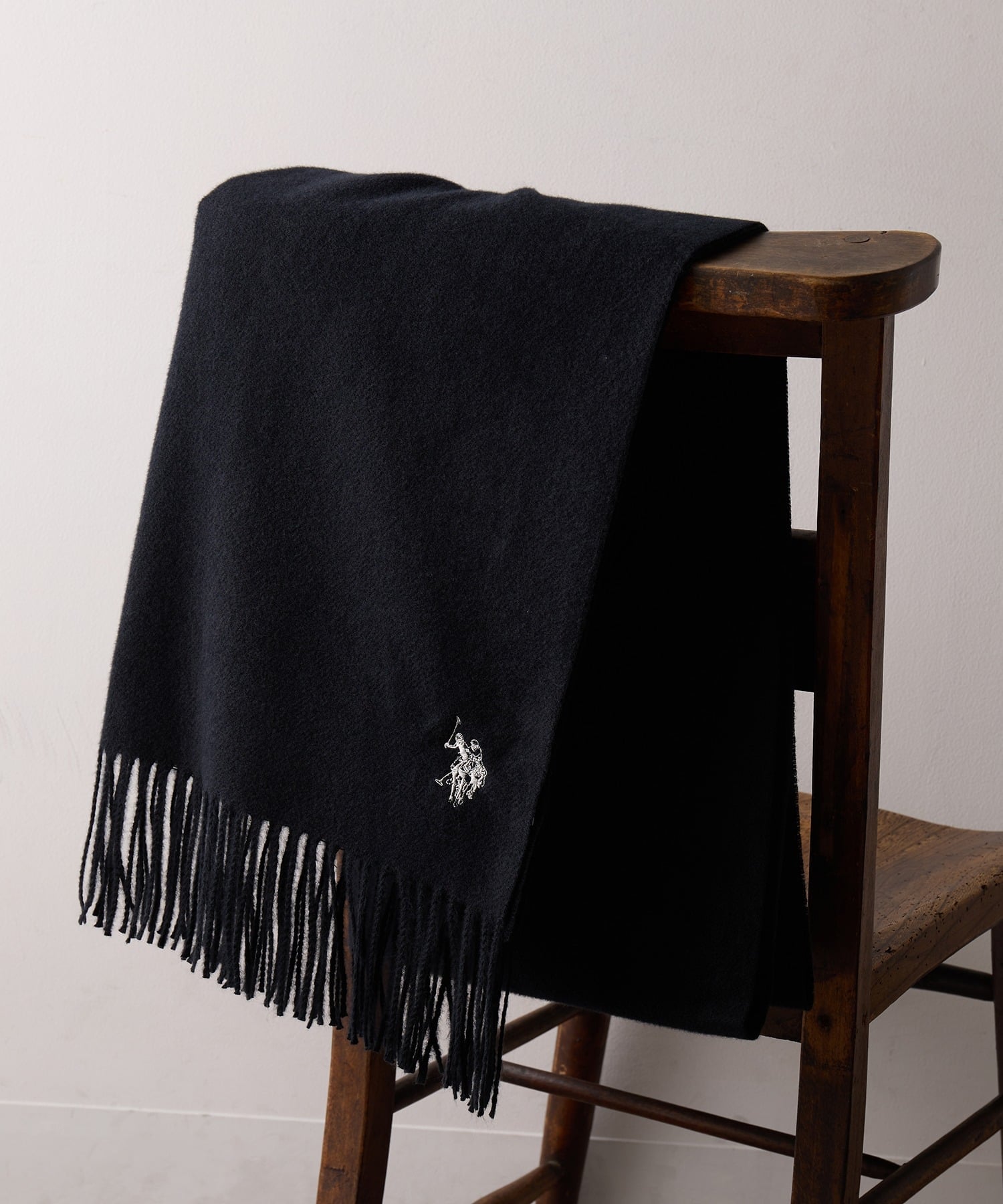 U.S. POLO ASSN. U.S. POLO ASSN./カシミヤタッチマフラー 無地 ギフト プレゼント セットアップセブン ファッション雑貨 マフラー・ストール・ネックウォーマー グリーン グレー イエロー ネイビー ピンク ブラック ホワイト【送料無料】