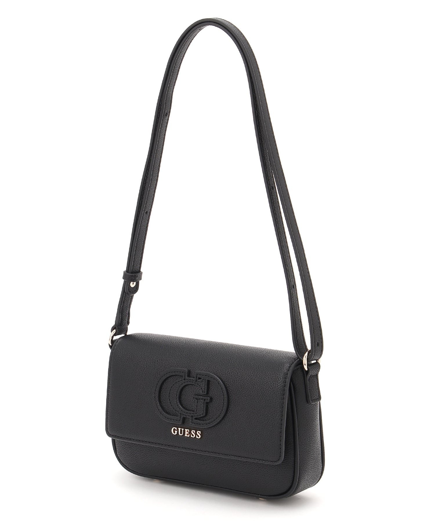 GUESS ショルダーバッグ (W)ISOLA Convertible Xbody Flap ゲス バッグ ショルダーバッグ ベージュ ブラック