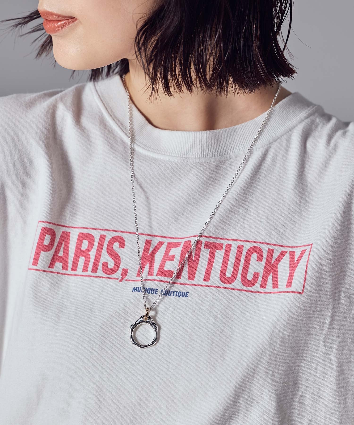 Gready Brilliant Gready Brilliant/(W)リングロングネックレス グレディブリリアン アクセサリー・腕時計 ネックレス シルバー【送料無料】