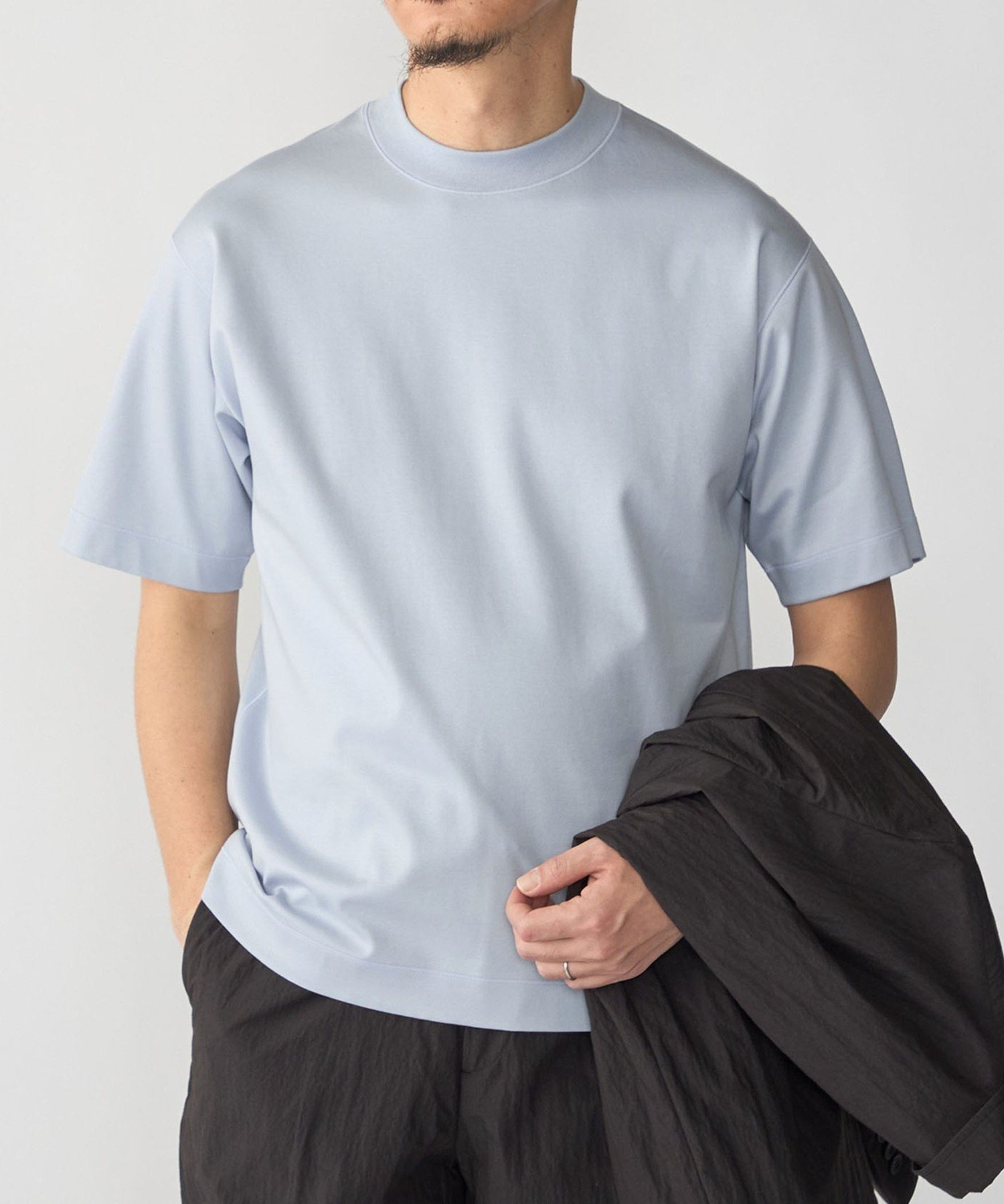 SHIPS MEN SHIPS: MADE IN JAPAN クルーネック ハイゲージ ポンチ ライト Tシャツ シップス トップス カットソー・Tシャツ ブラウン ブラック ホワイト ネイビー【送料無料】