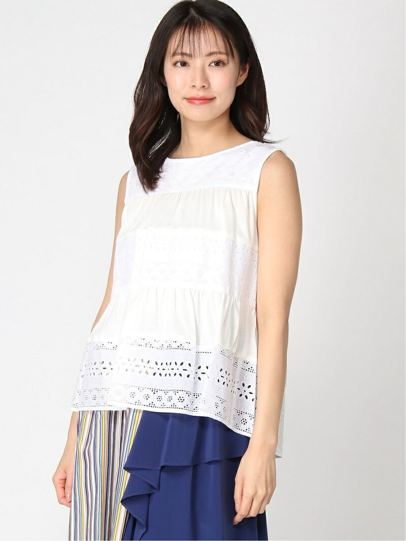 【SALE／60%OFF】Dear Princess Dear Princess/ノースリーブデザイン物BL ディアプリンセス　オンラインショップ トップス シャツ・ブラウス ホワイト ブルー オレンジ【送料無料】のサムネイル