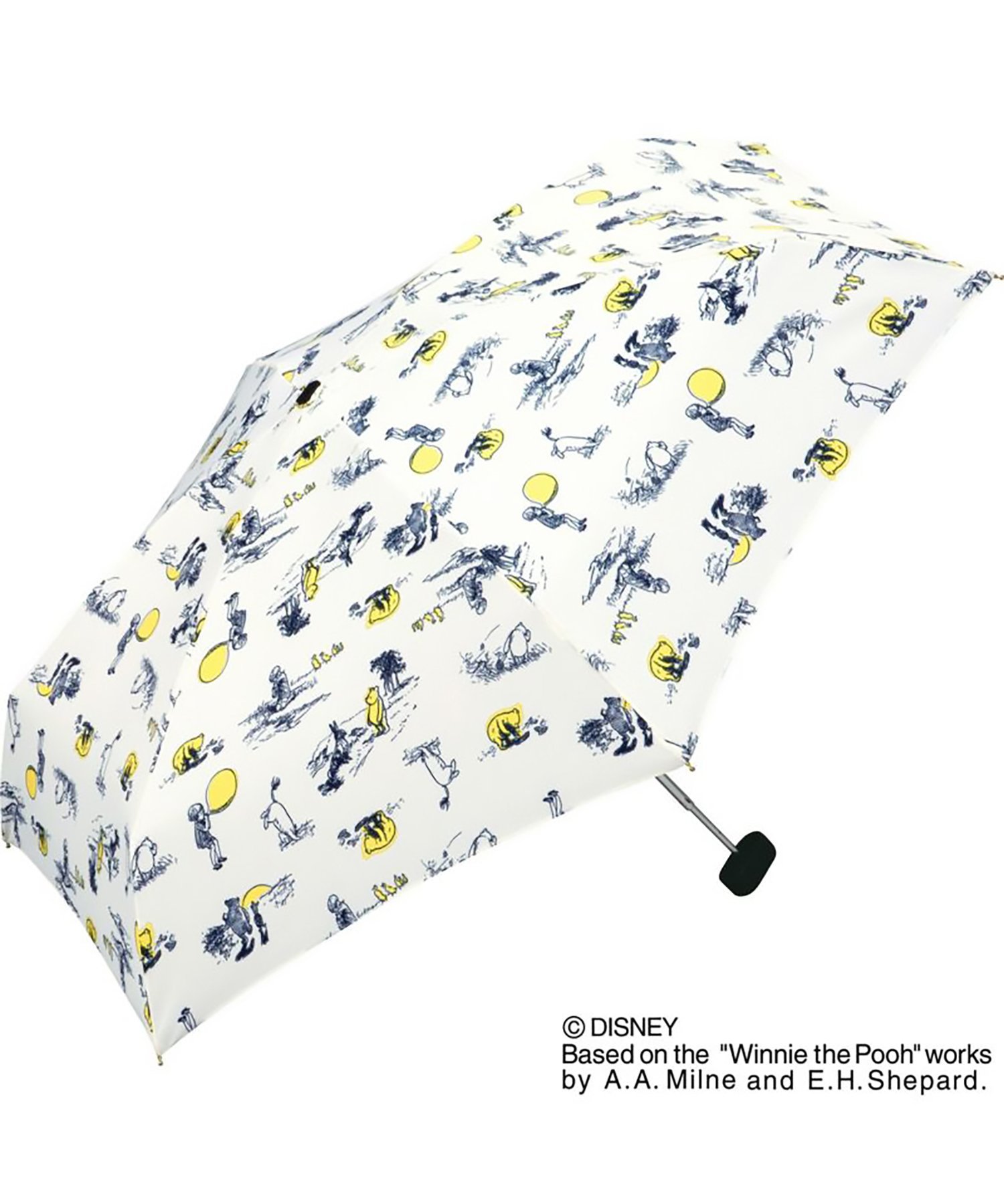 【SALE／2%OFF】Wpc. Wpc./(W)雨傘 折りたたみ傘ディズニー クラシックプー/スケッチ ミニ セットアップセブン ファッショングッズ 日傘/折りたたみ傘 ホワイト ピンク