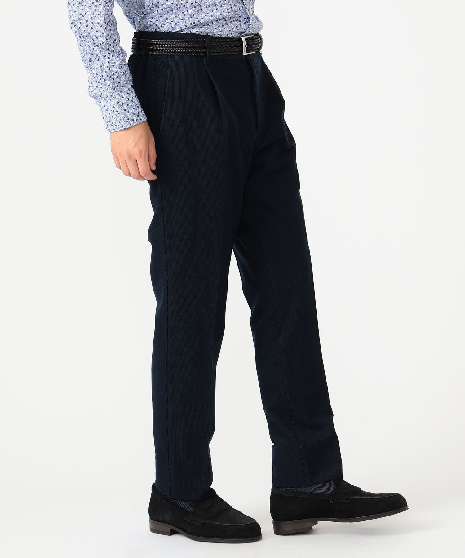 【SALE／60%OFF】BEAMS HEART MEN テックコーデュロイ 1プリーツ イージースラックス 23AW ビームス アウトレット スーツ・フォーマル スーツパンツ ベージュ カーキグリーン ネイビー【送料無料】