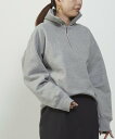 【SALE/40%OFF】1er Arrondissement ハーフジップスウェット プルミエアロンディスモン トップス スウェット・トレーナー グレー ブラ...