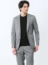 m.f.editorial ストレッチ スリムフィット 2ボタンジャケット ライトデニム調(セットアップ可能) 【25SS】 メンズ セットアップ ジャケット ...