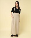 RNA-N D1672 Vintage Finishサロペットスカート アールエヌエーエヌ ワンピース・ドレス ジャンパースカート ブルー ベージュ ネイビー【...