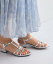 【SALE/50%OFF】QUEENS COURT Tストラップサンダル クイーンズコート シューズ・靴 その他のシューズ・靴 シルバー ブラック ベージュ