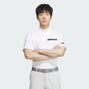 adidas 【公式】アディダス adidas 【ゴルフ】チェストポケット付き モックネック 半袖シャツ アディダス トップス ポロシャツ ホワイト【送料無料】