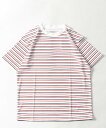 【SALE/50%OFF】SKKONE 吸汗速乾 ドライメッシュ ボーダー柄 半袖Tシャツ ナイラス トップス カットソー・Tシャツ ブラック イエロー レッド...