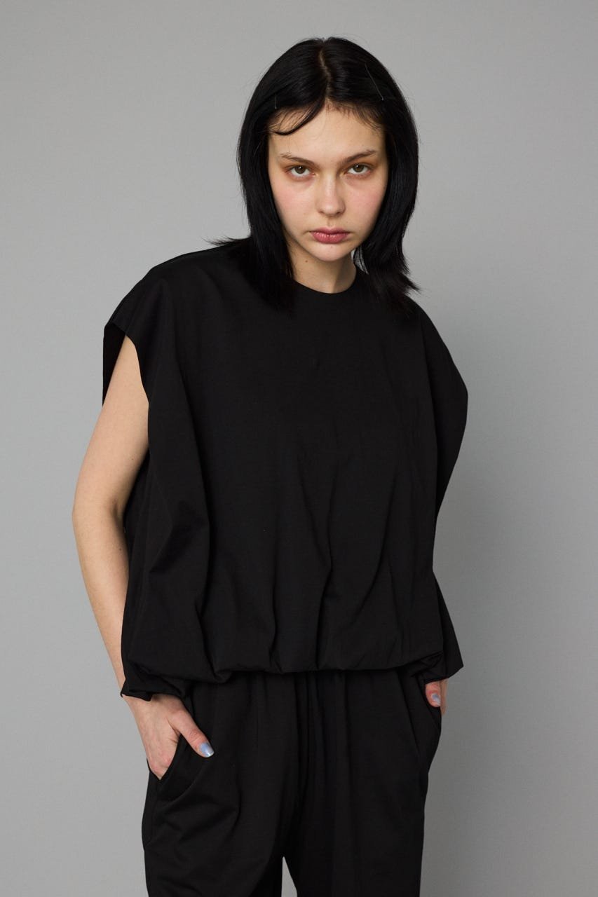 HeRIN.CYE Balloon hem cut tops ヘリンドットサイ トップス カットソー・Tシャツ グリーン ブラック ホワイト