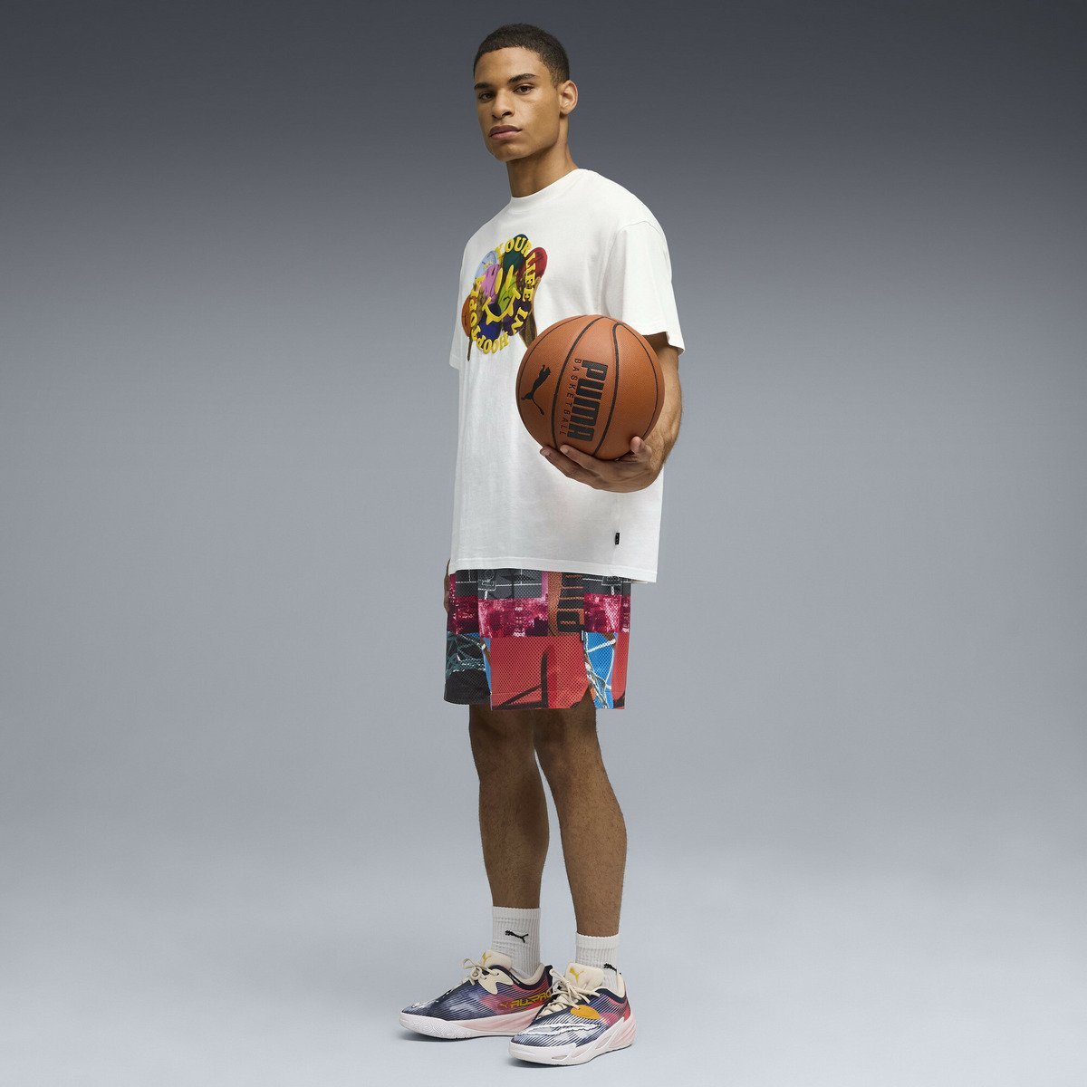 【SALE／30%OFF】PUMA メンズ バスケットボール フートピア イズ ライフ 半袖 Tシャツ プーマ トップス カットソー・Tシャツ ホワイト【送料無料】