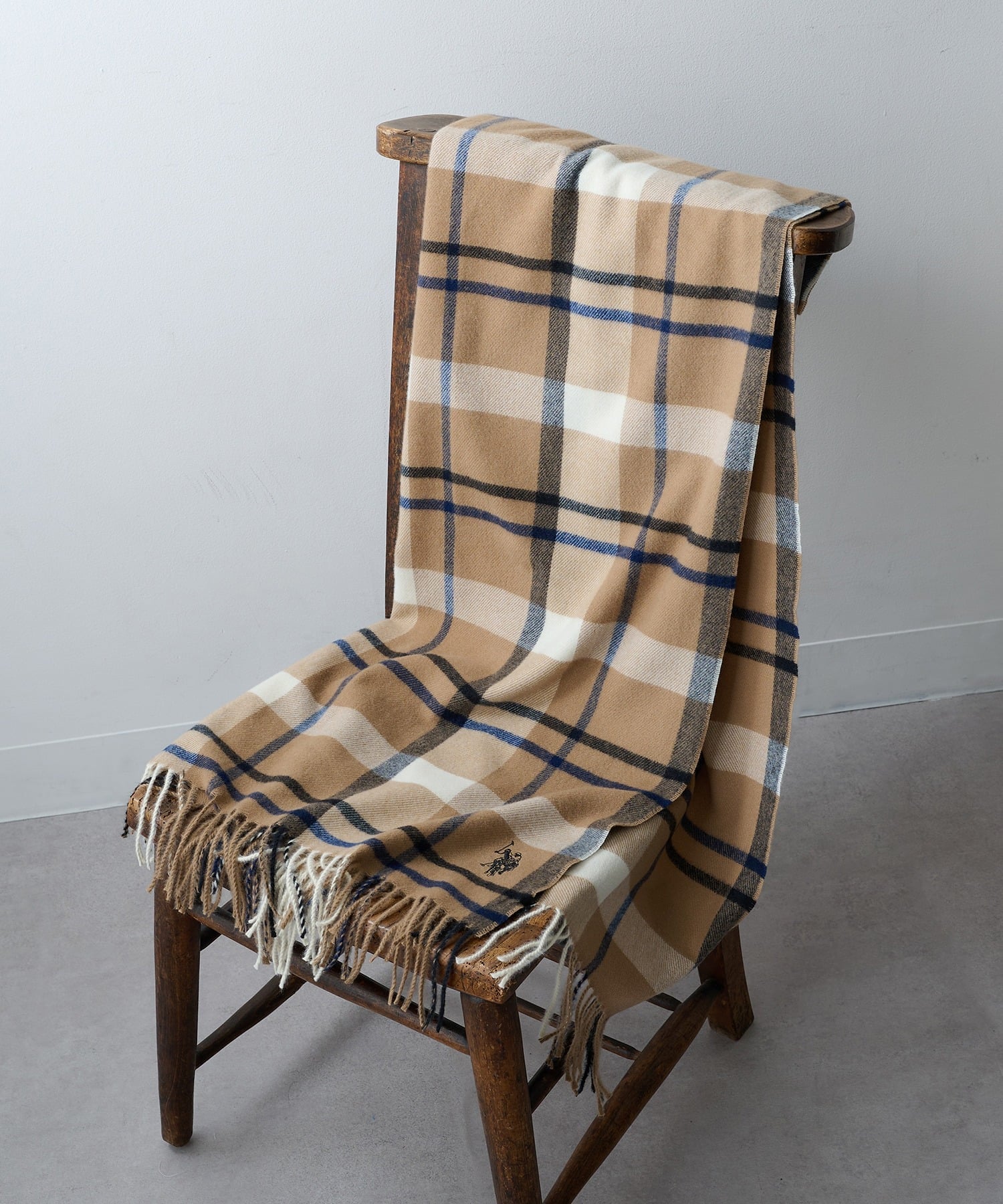 U.S. POLO ASSN. U.S. POLO ASSN./カシミヤタッチマフラー チェック ギフト プレゼント セットアップセブン ファッション雑貨 マフラー・ストール・ネックウォーマー グレー ブラック ピンク【送料無料】