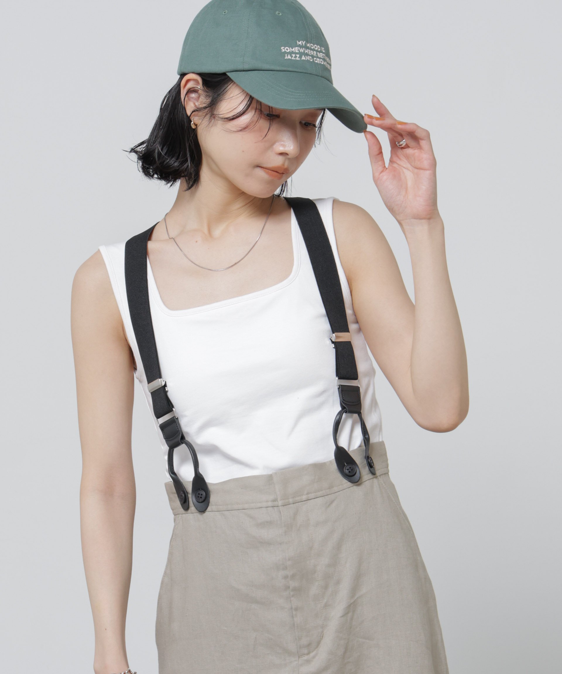 NANO universe Anti Soaked(R) 汗染み防止カップ付きタンクトップ ナノユニバース トップス カットソー・Tシャツ ホワイト グレー ブラック【送料無料】 stylife-15628423 Rakuten Fashion サンプル画像3