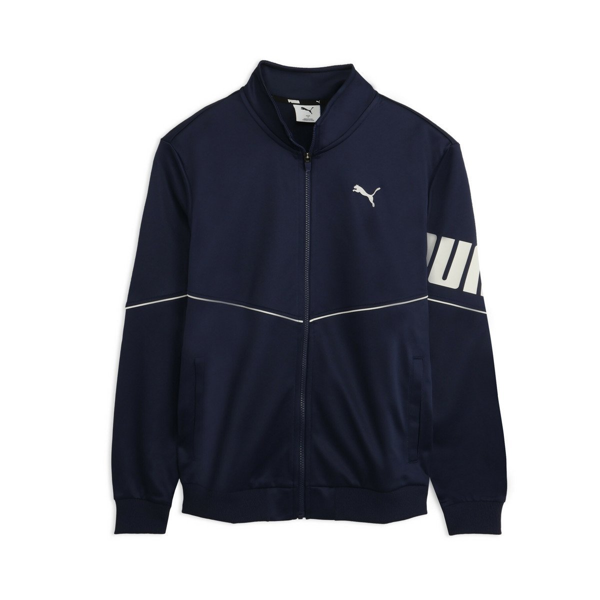 PUMA メンズ トレーニング ジャージー ニット ジャケット Jersey KNIT JKT プーマ ジャケット・アウター その他のジャケット・アウター ネイビー【送料無料】