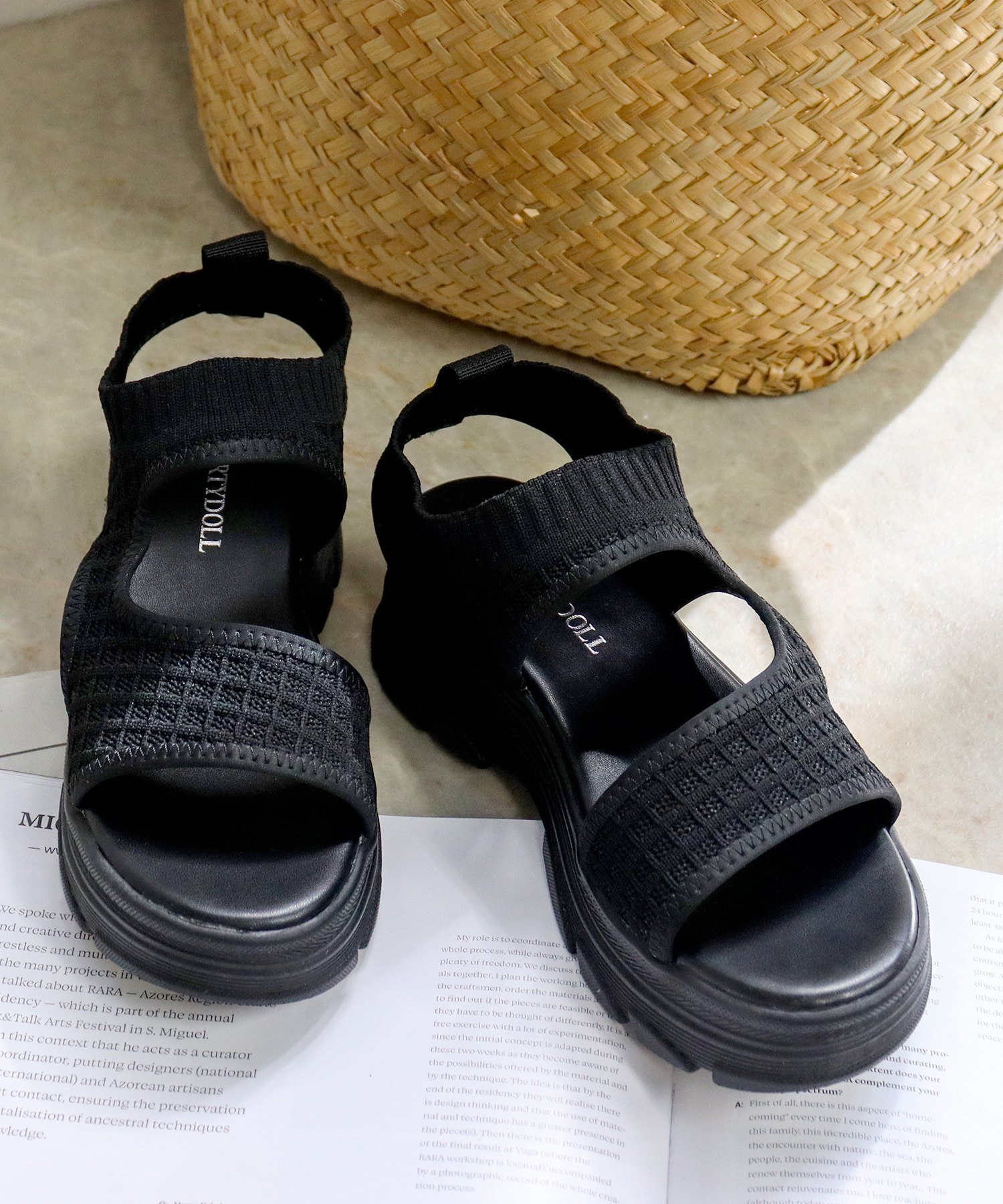 【SALE/20%OFF】LibertyDoll 4.5cmヒール ワンピース 韓国ファッション スポーツサンダル ☆4167 サンエーフットウェアー シューズ...