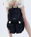 ミルクフェド リュック MILKFED. LOGO PLATE BACKPACK MILKFED. ミルクフェド バッグ リュック・バックパック ブラック ブルー カーキ【送料無料】