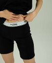 【SALE/40%OFF】JEANASIS ロゴゴムハーフレギンス ジーナシス 靴下・レッグウェア レギンス・スパッツ ブルー ブラック グレー