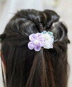 axes femme kids ラメフラワーブローチピン アクシーズファム ファッション雑貨 チャーム・キーチェーン パープル