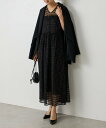 【SALE/30%OFF】BEARDSLEY ラメチュールギャザーワンピース ビアズリー ワンピース・ドレス その他のワンピース・ドレス ブラック【送料無料】