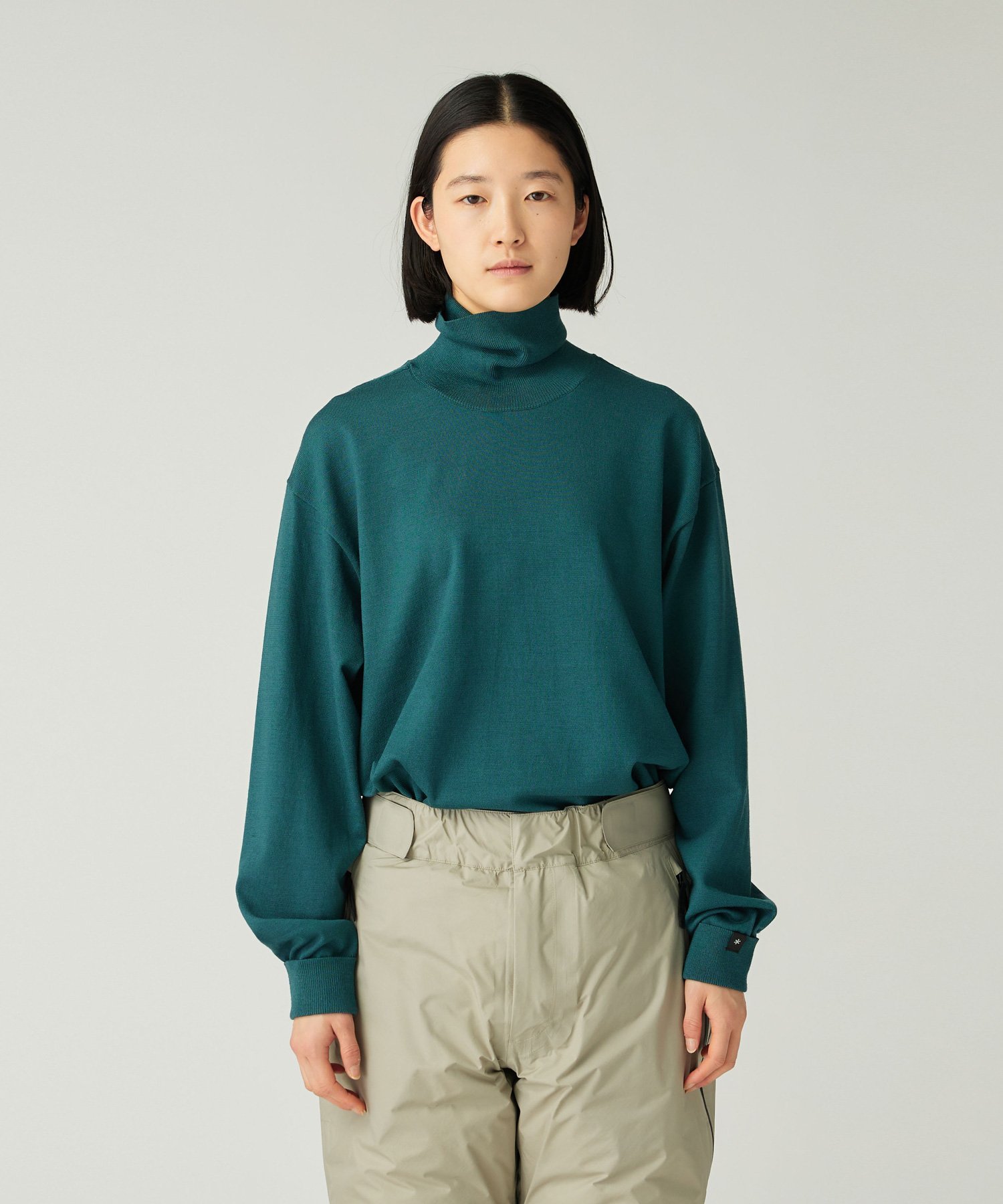 Snow Peak Washable Wool Turtleneck Knit スノーピーク トップス ニット グリーン オレンジ ブラック..