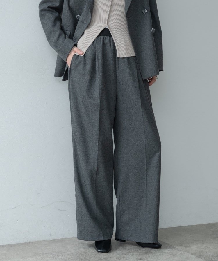【SALE／5%OFF】GALLEST Comfy SET UP｜イージーストレートスラックス【セットアップ対応/通勤/カセッ..