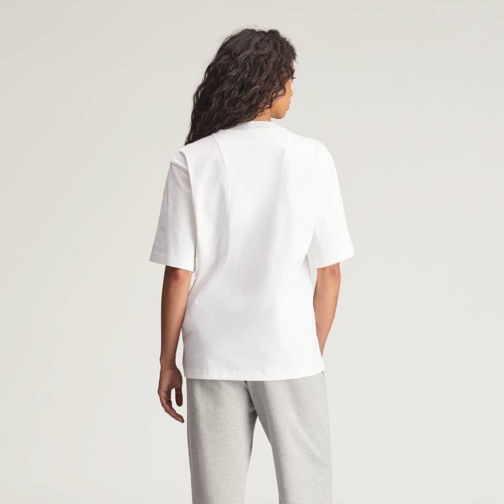 【公式】アディダス adidas 返品可 adidas by Stella McCartney ルーズ 半袖Tシャツ アディダス トップス カットソー・Tシャツ ホワイト