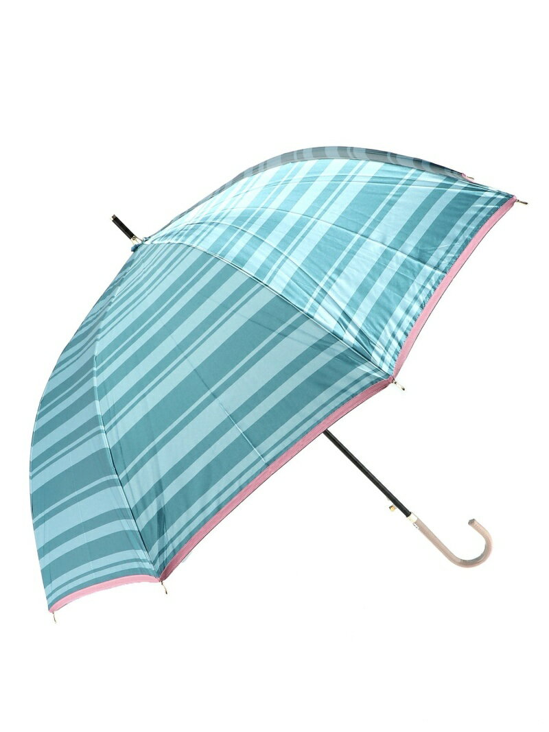 LANVIN en Bleu LANVIN en Bleu/(W)婦人耐風長 Pプリントボーダ- ムーンバット ファッション雑貨 傘・長傘 ブルー ネイビー ブラック ピンク【送料無料】のサムネイル