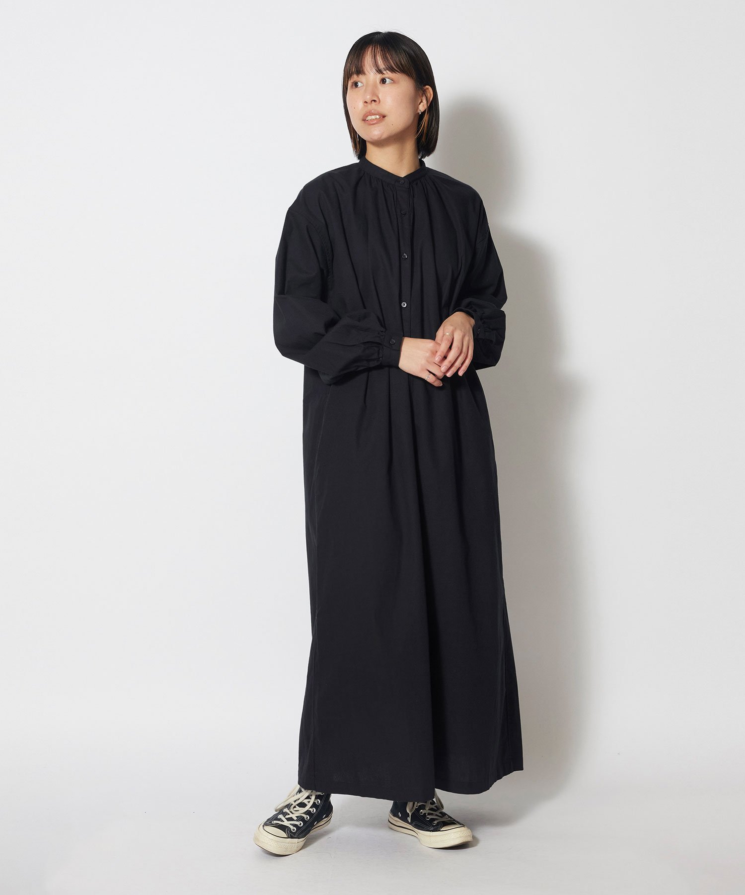 Snow Peak OG Cotton Poplin Shirt Dress スノーピーク ワンピース・ドレス シャツワンピース ブラック ネイビー ホワイト【送料無料】