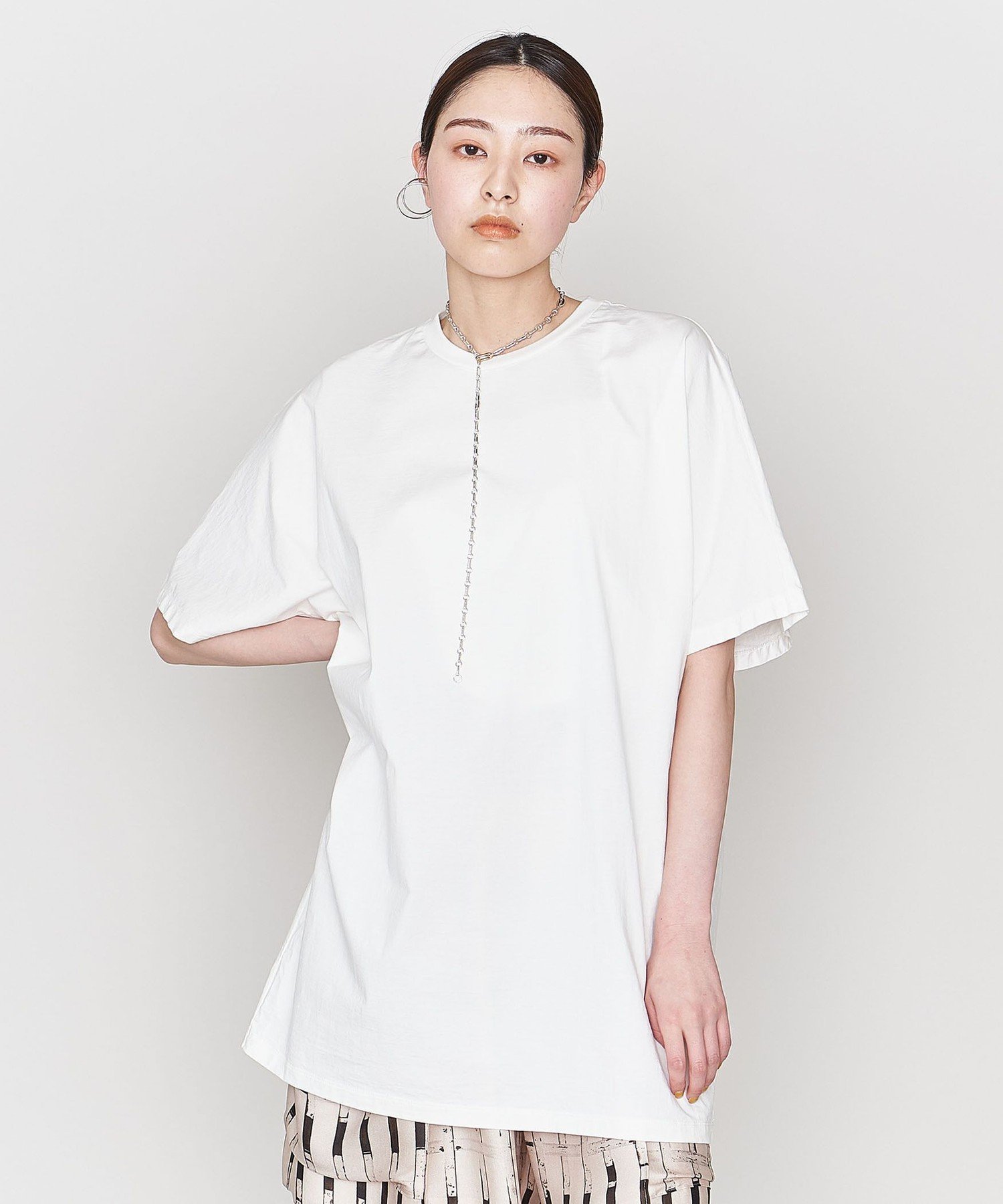 【SALE／50 OFF】ASTRAET ＜ASTRAET＞C テンジク ドロップショルダーTシャツ ユナイテッドアローズ アウトレット トップス カットソー Tシャツ ホワイト グレー グリーン【送料無料】