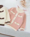 【SALE/50%OFF】aimoha KIDS 【aimoha-KIDS-】ビジューボタンバイカラーニットプルオーバー アイモハ トップス ニット ホワイト ...