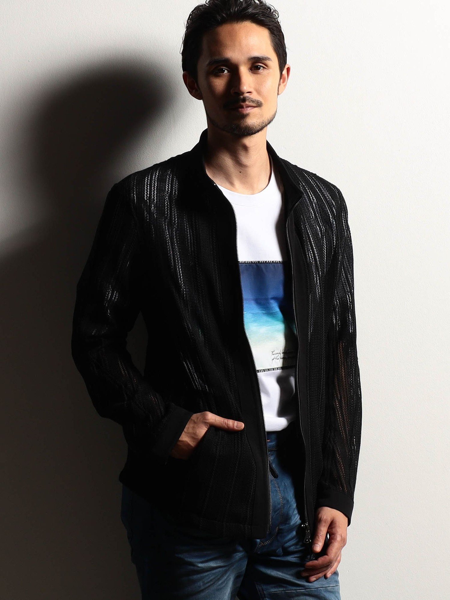 NICOLE CLUB FOR MEN 【RIELABO】アラカルトシアーブルゾン ニコル ジャケット・アウター ライダースジャケット【送料無料】