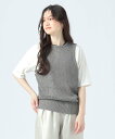 BEAMS HEART WOMEN ラメニット ノースリーブ プルオーバー ビームス ハート トップス ノースリーブ・タンクトップ グレー【送料無料】